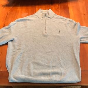 Zip Polo Sweater